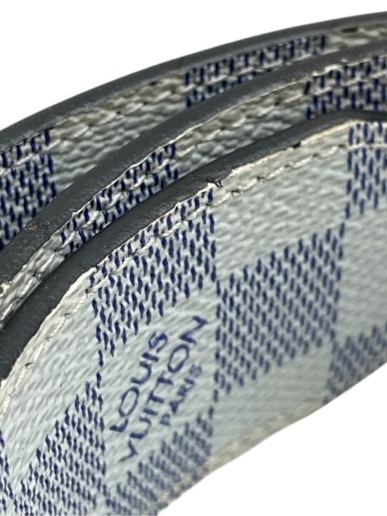 Louis Vuitton Damier Cobalt Azur Belt Silver Black Luxury Sophistication - Picture 10 of 10